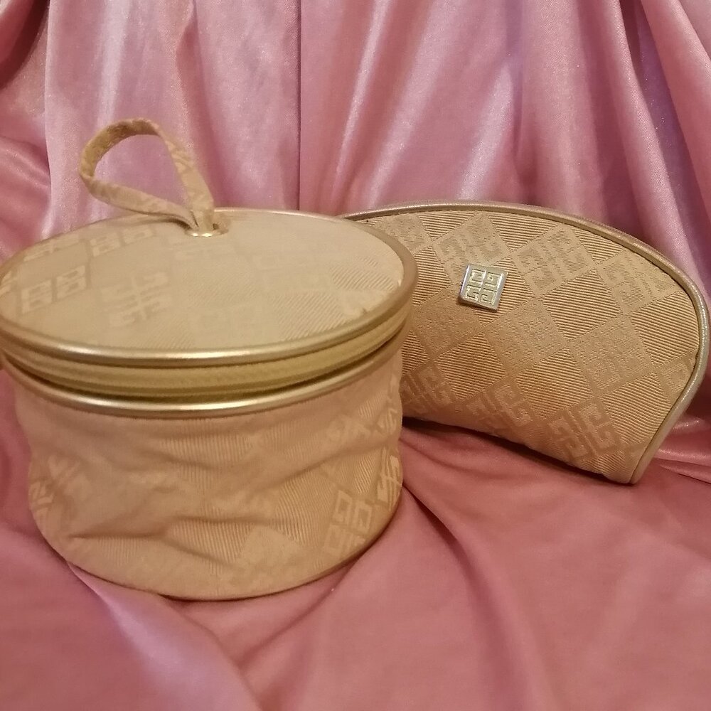 Set of 2 Vintage Givenchy Travel/Cosmetics Bags